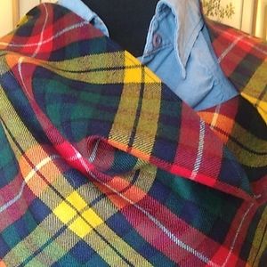 Buchanan Plaid Wool Shawl